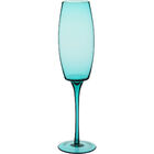 Helga Taça Champanhe 25x7x7cm 230ml Vidro Azul 6 Peças
