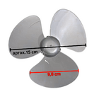 Hélice 3 Pás Para Ventilador De Mesa Ventisol Mini 20cm