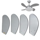 Hélice 4 Pás P/ Ventilador De Teto Fly Mini Titânio - Volare