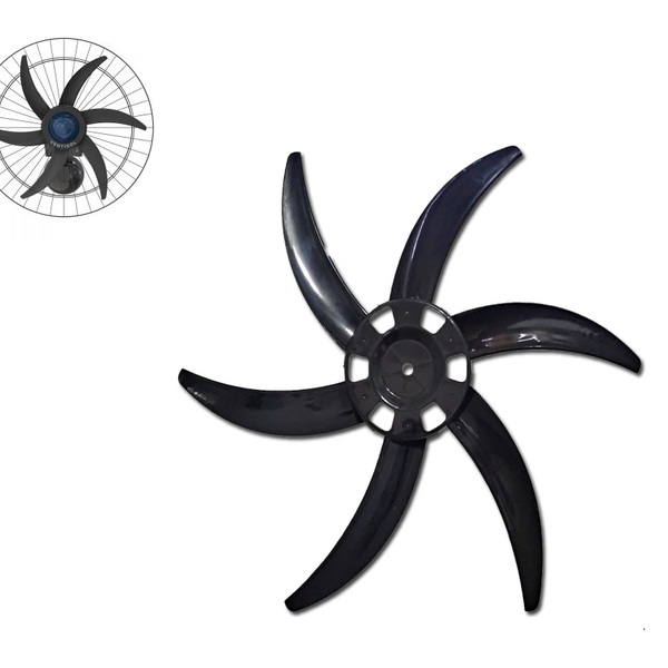 Hélice 6 Pás Ventilador Ventisol Steel Falcon 60cm Eixo 12mm