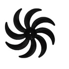 Hélice 8 Pás Para Ventilador Dômina Octopus 60cm Preto