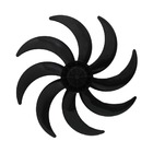 Hélice 8 Pás Para Ventilador Dômina Octopus 60cm Preto