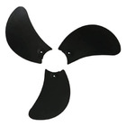 Hélice Pá Ventilador Acapulco Solaster Jogo C/ 3 Pás Preto