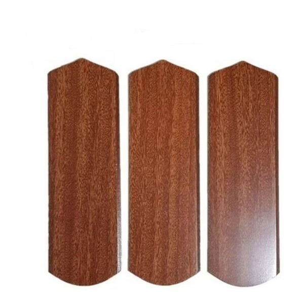 Helice Pá Ventilador Teto Mdf Marrom Kit 3un S/furos