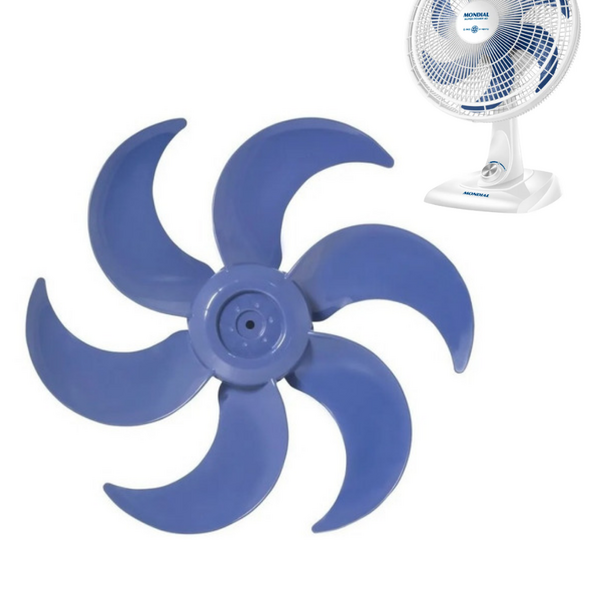 Hélice Ventilador Mondial C/ 6 Pás 40cm Original Azul