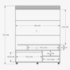 Home Berlim 1,36 Estante Painel Rack Tv Até 60 Polegadas Prat