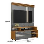 Home Berlim Sala Para Tv Até 55 Polegadas C/ Rodízios