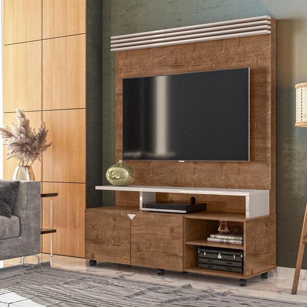 Home Berlim Sala Para Tv Até 55 Polegadas C/ Rodízios