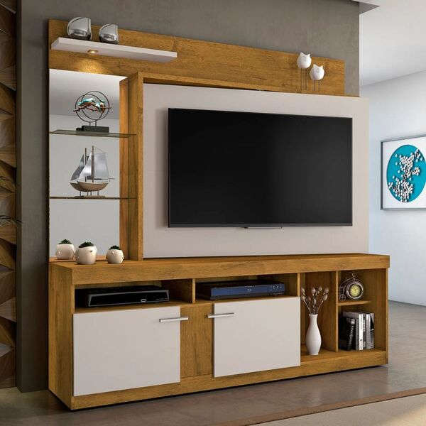 Home Brasil Para Tv Até 56" Jcm Móveis Cestaplus Noronha/ Off