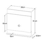 Home Com Bancada E Painel Para Tv Até 36 Canadá Preto - Art I