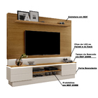 Home Decorativo Prince 2 17 Cm Para Tv De Até 75'' Carvalho/o