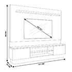 Home Decorativo Prince 2 17 Cm Para Tv De Até 75'' Carvalho/o