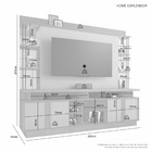 Home Esplendor Com Portas De Correr E Espelhos Ideal Para Tv