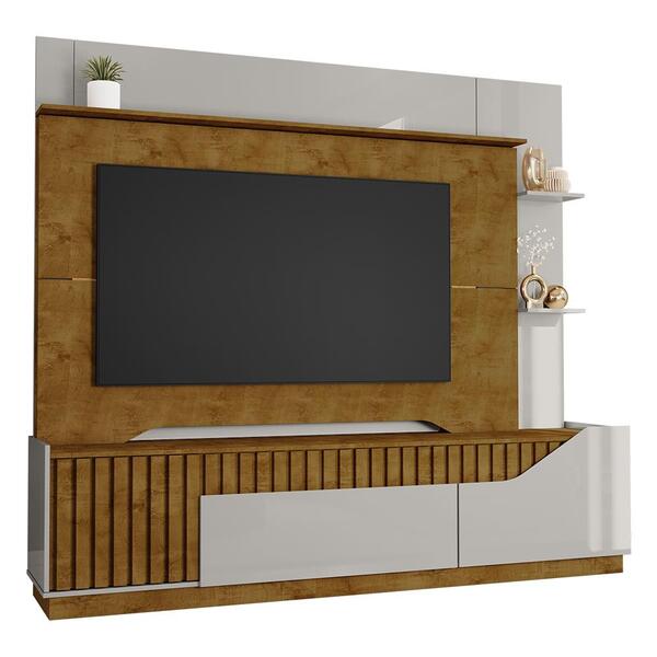 Home Estante Rack Dallas Ripado Para Tv Até 75 Polegadas