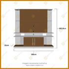 Home Estante Sala Para Tv De Até 60 Polegadas York Com Led