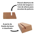 Home Frase Palavra De Mesa Em Mdf Com Base Madeira De Pino