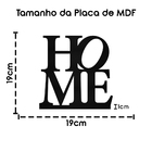 Home Frase Palavra De Mesa Em Mdf Com Base Madeira De Pino
