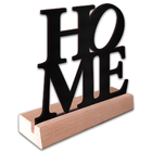 Home Frase Palavra De Mesa Em Mdf Com Base Madeira De Pino