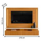 Home Frisado Para Tvs 75"com 2 Led Roma Cinamomo Off White