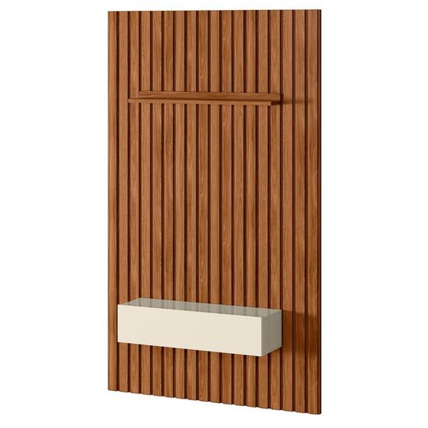 Home Frisado Para Tvs De 65" Brest Cinamomo Mel Off White