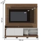 Home Frisado Para Tvs De 75" Pescara Amendoa Off White Matte