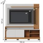 Home Frisado Para Tvs De 75" Pescara Off White Matte Freijó