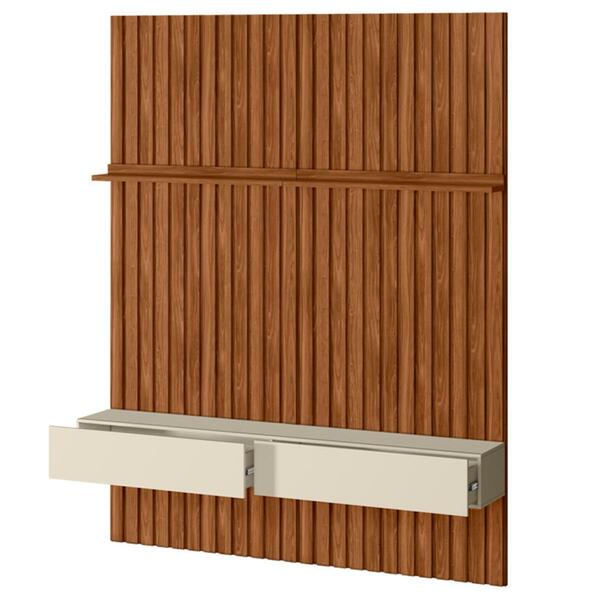 Home Frisado Para Tvs De 80"  Avinhão Cinamomo Mel Off White