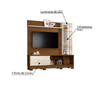 Home Malta Para Tv 58" - Freijó/off White