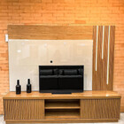 Home Moderno Com Led 2,20m - Arezzo-naturale/off White - Mava