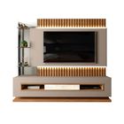 Home Moderno Para Tv Até 60 Polegadas Ripado Com Led 100% Mdf