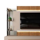 Home Moderno Para Tv Até 60 Polegadas Ripado Com Led 100% Mdf