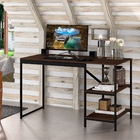 Home Office Vintage Para Escritório Slim Mitian Preto E Casta