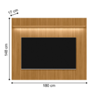 Home Painel Chanfrado Para Tv Ate 50' Maia  Nature Off-white