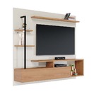 Home Painel Suspenso 180cm Maui Led Off White/freijó G73 - Gr