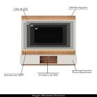 Home Painel Suspenso 180cm Ripado Lazio Led Off White/freijó