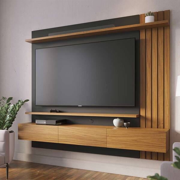 Home Painel Suspenso 180cm Ripado Railay Noce/preto G73 - Gra
