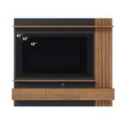Home Painel Suspenso 180cm Ripado Railay Noce/preto G73 - Gra