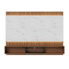 Home Painel Suspenso 220cm Ripado Lazio Led Noce/calacata G73