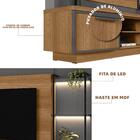 Home Para Sala Com Led Tv 65 Polegadas Amêndoa Chumbo Verbena