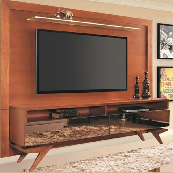 Home Para Sala De Tv Moderno 2 Metros - Pérola - Montanhês Mó
