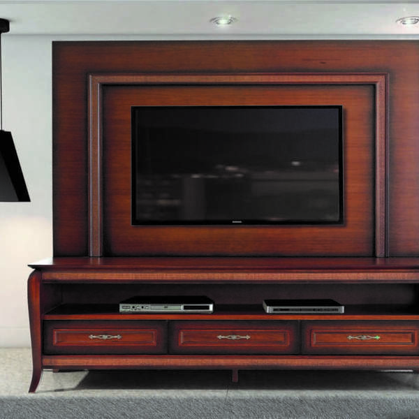 Home Para Sala De Tv Rústico - Mileto - Móveis Montanhês