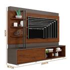 Home Para Sala Tv Até 65 Polegadas Cinza Urbano Nogueira Loga