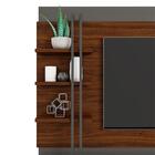 Home Para Sala Tv Até 65 Polegadas Cinza Urbano Nogueira Loga