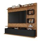 Home Para Tv 55" 100% Mdf Ipanema Permobili Nature/chumbo