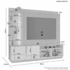 Home Para Tv 60 Polegadas Ripado C/led Amparo Jcm Movelaria