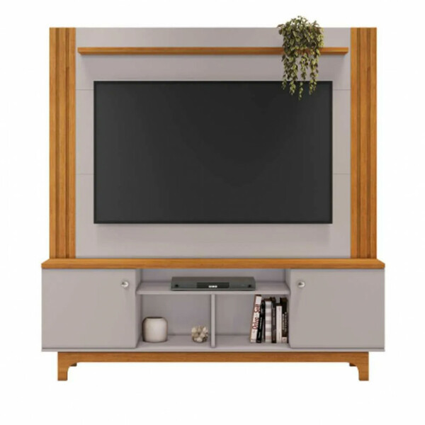 Home Para Tv 65 Polegadas Bálsamo Ripado Pés Mdf Usinados Jcm