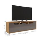 Home Para Tv Até 60 Polegadas Houston Cedro Cinza Pérola