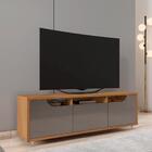 Home Para Tv Até 60 Polegadas Houston Cedro Cinza Pérola