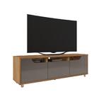 Home Para Tv Até 60 Polegadas Houston Cedro Cinza Pérola