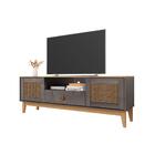 Home Para Tv Até 60 Polegadas Stockholm Cinza Pérola Cedro